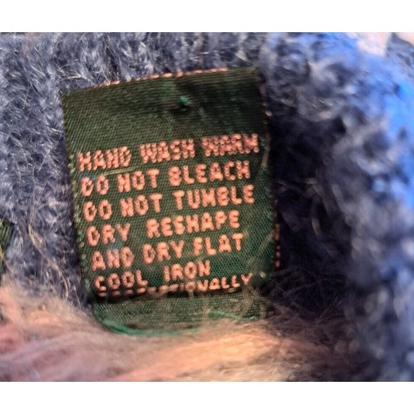 Paris Sports Club Women's Vtg Multi-Color Mohair Blend Button Up Sweater Sz M - Picture 6 of 6